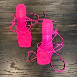 Gianni Bini Fuchsia Strappy Heels